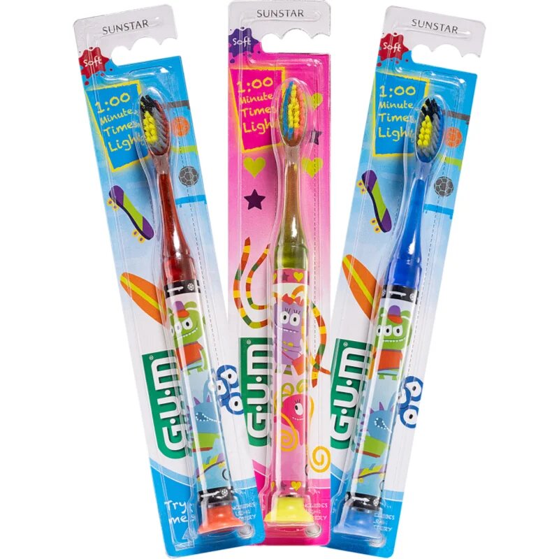 G.U.M Kids Toothbrush zobna ščetka s prisesko za otroke 1 kos