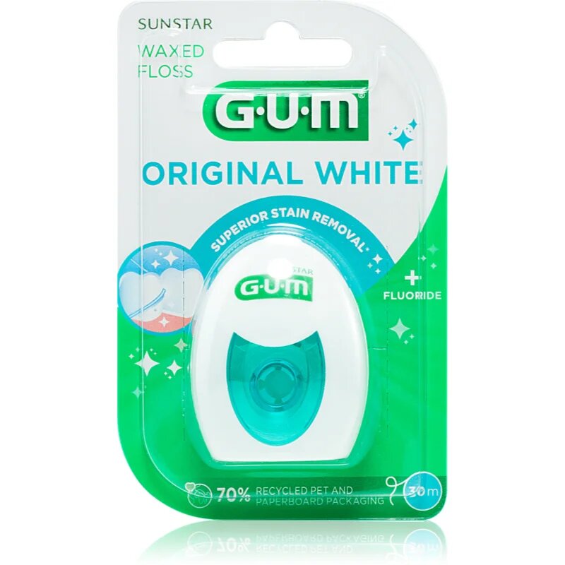 G.U.M Original White zobna nitka 30 m
