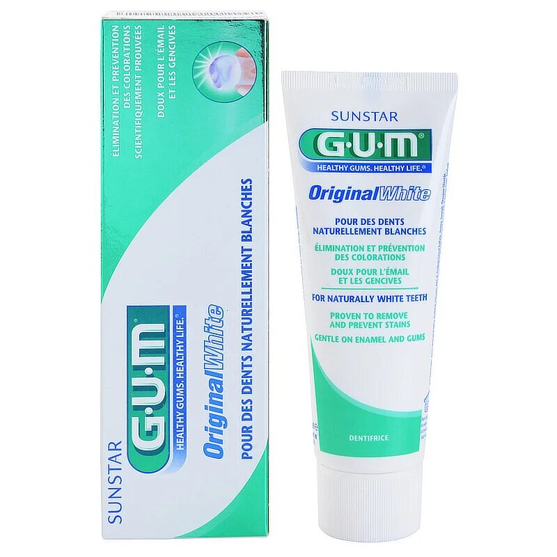 G.U.M Original White zobna pasta za beljenje zob 75 ml