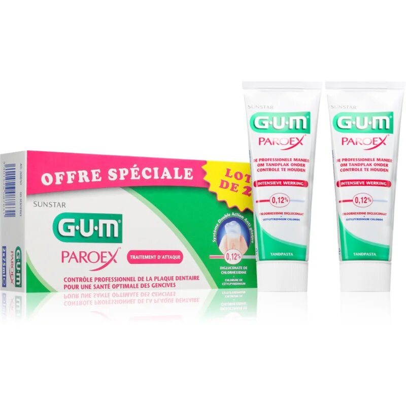 G.U.M Paroex Toothpaste zobna pasta 75 ml 2 kos