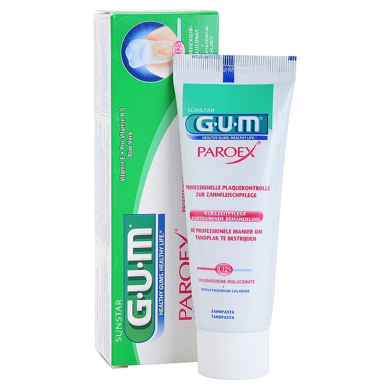 G.U.M Paroex Toothpaste Zobna pasta za zaščito dlesni proti paradontozi 75 ml
