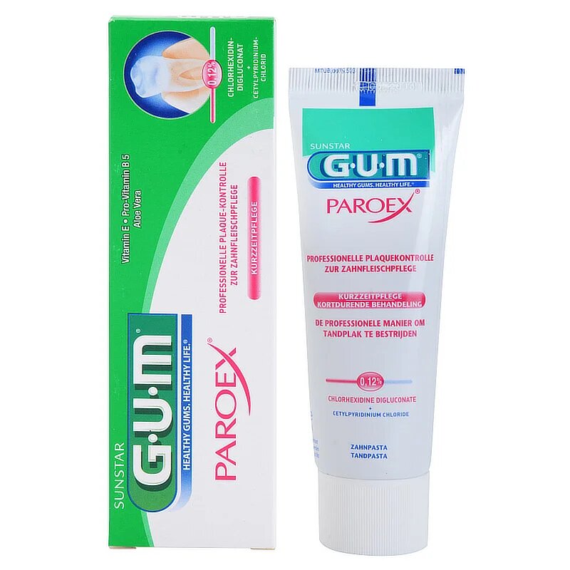 G.U.M Paroex Toothpaste Zobna pasta za zaščito dlesni proti paradontozi 75 ml