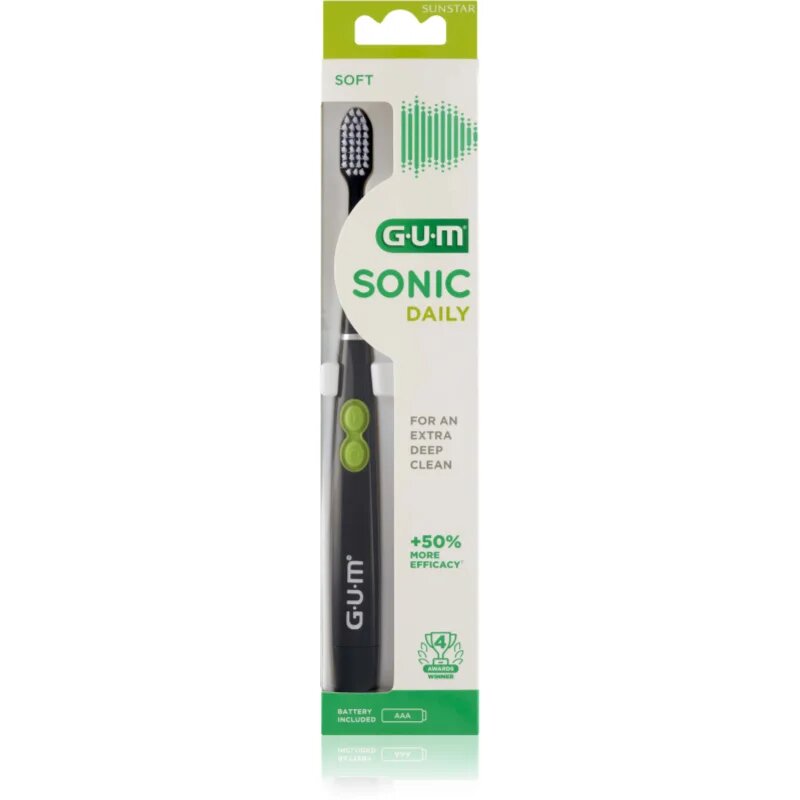 G.U.M Sonic Daily sonična zobna ščetka Black 1 kos