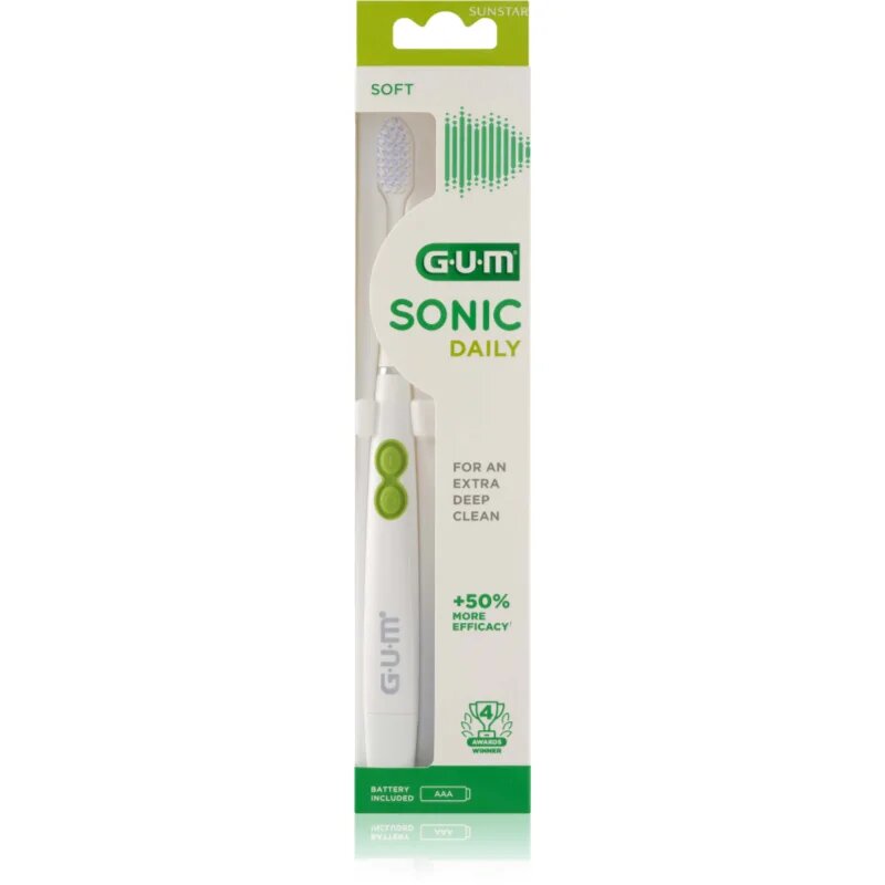 G.U.M Sonic Daily sonična zobna ščetka White 1 kos