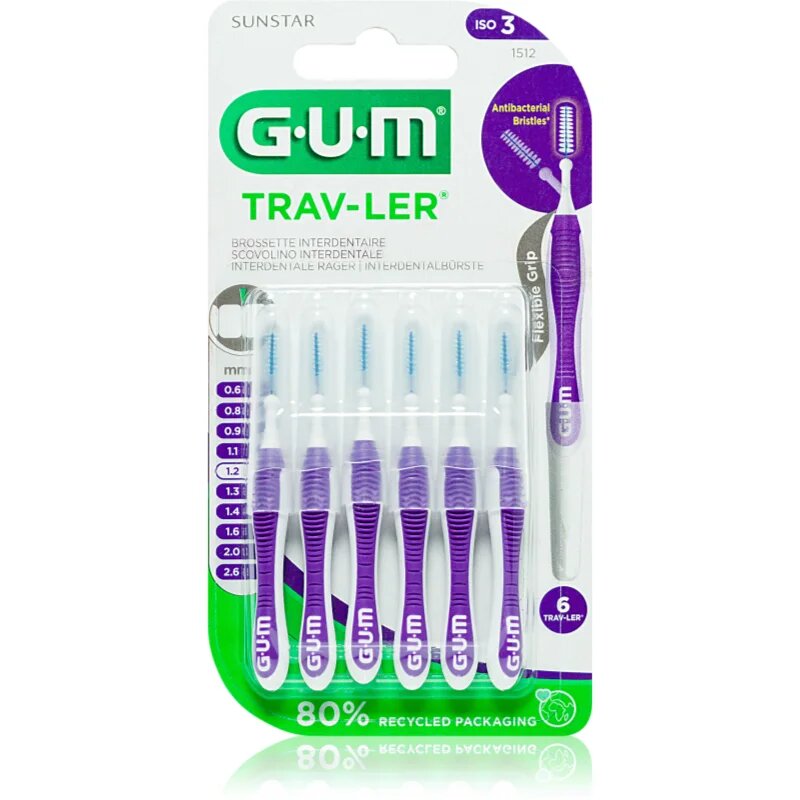 G.U.M Trav-Ler Interdental medzobne ščetke 12 mm 6 kos