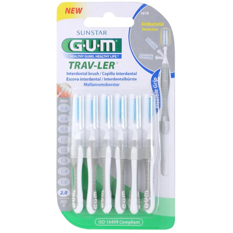 G.U.M Trav-Ler Interdental medzobne ščetke 20 mm 6 kos