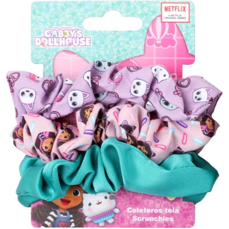 Gabby's Dollhouse Hair Accessories Scrunchies elastike za lase 3 kos