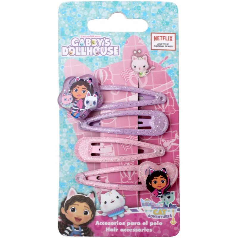 Gabby's Dollhouse Hair Accessories sponke za lase za otroke 4 kos