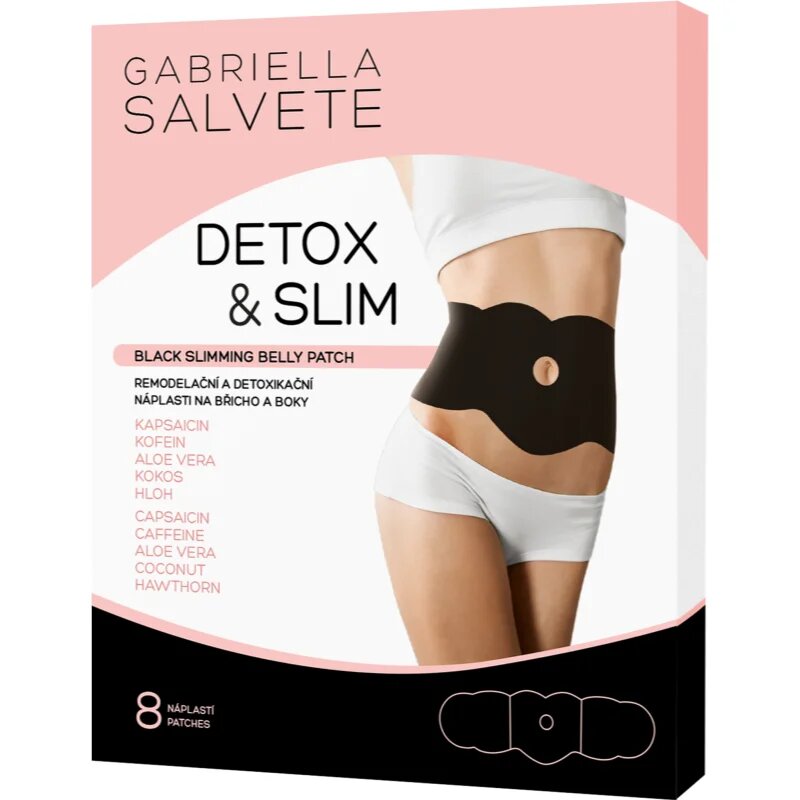 Gabriella Salvete Belly Patch Detox Slimming obliži za preoblikovanje trebuha in bokov 8 kos