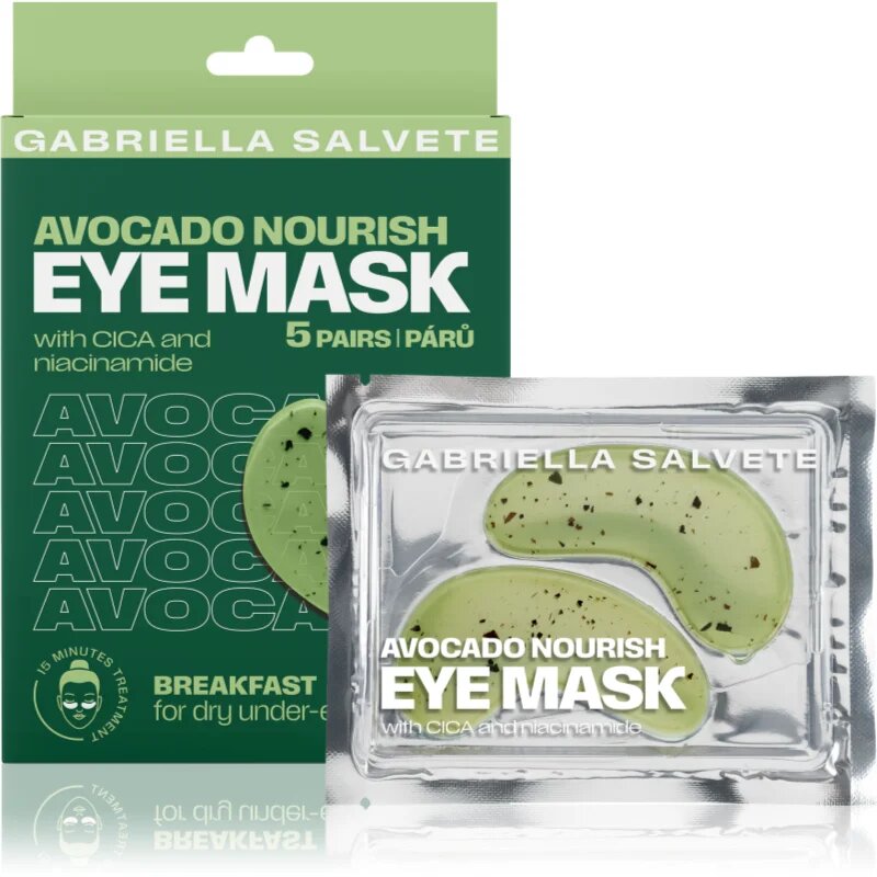 Gabriella Salvete Eye Mask Avocado intenzivna hranilna maska za oči 5 kos