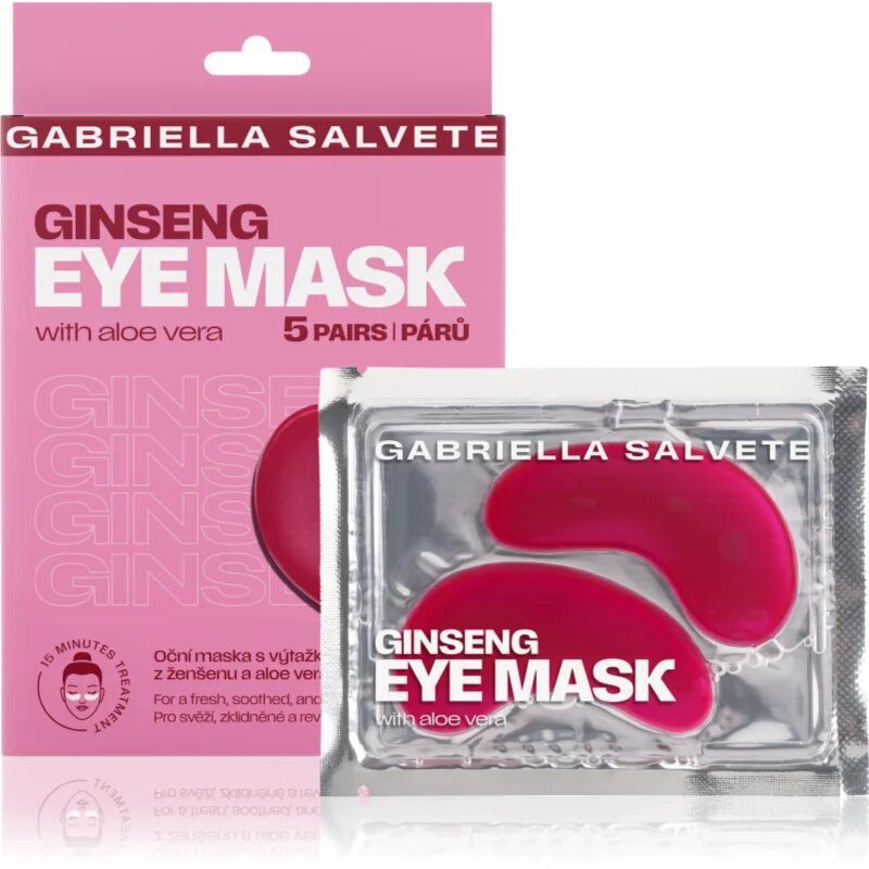 Gabriella Salvete Eye Mask Ginseng osvežilna maska za oči 5 kos