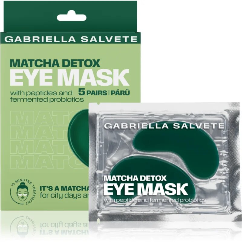Gabriella Salvete Eye Mask Matcha razstrupljevalna maska za oči 5 kos