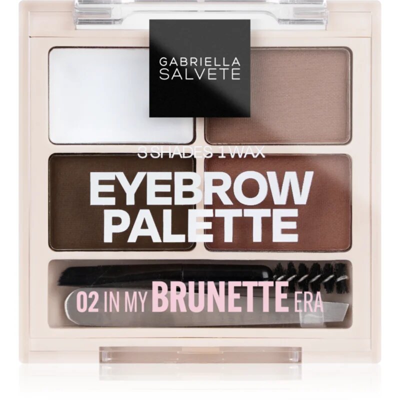Gabriella Salvete Eyebrow Palette set za popolne obrvi odtenek 02 In My Brunette Era 5.2 g