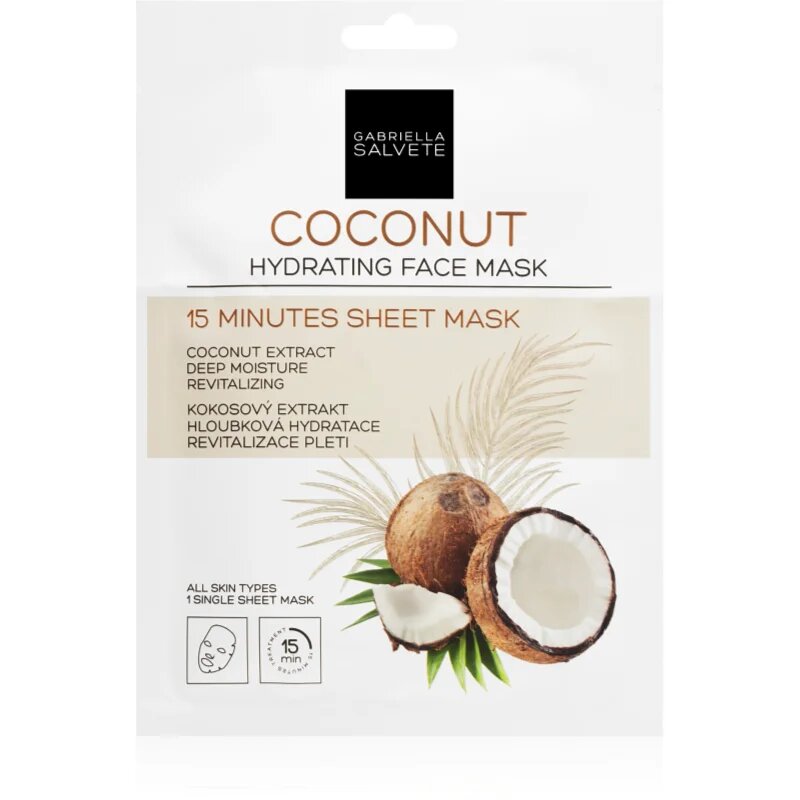 Gabriella Salvete Face Mask Coconut vlažilna tekstilna maska 1 kos