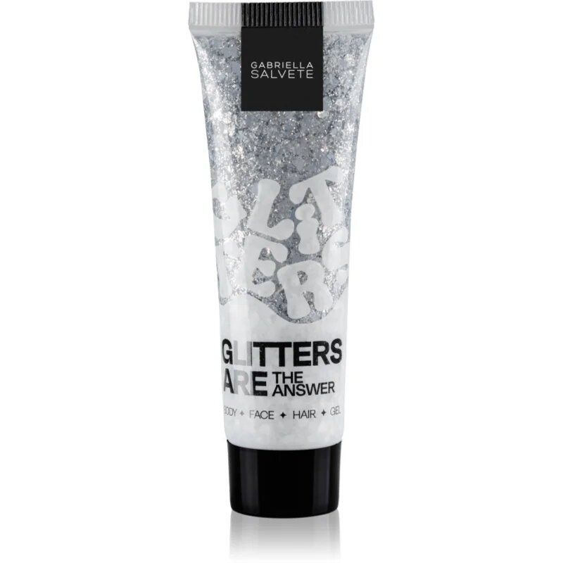 Gabriella Salvete Glitters Are The Answer bleščice za obraz telo in lase odtenek Silver 30 ml