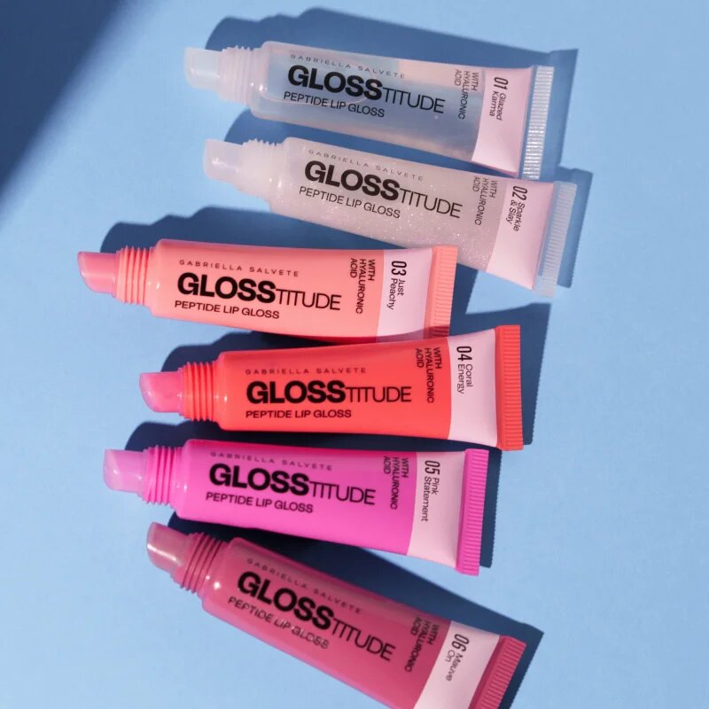 Gabriella Salvete Glosstitude Peptide Lip Gloss vlažilni sijaj za ustnice odtenek 02 Sparkle & Slay 10 ml