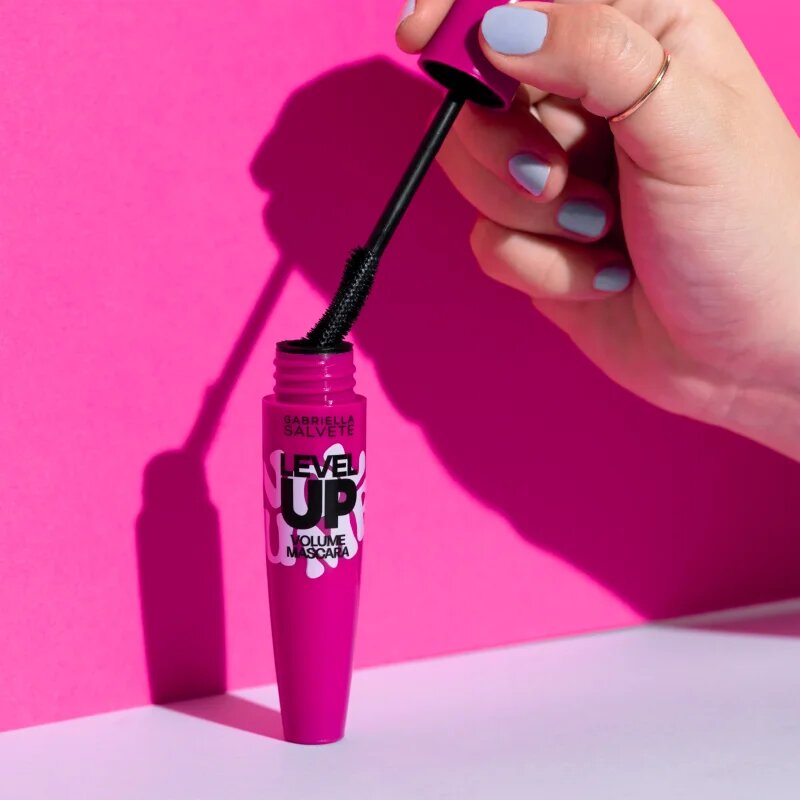 Gabriella Salvete Level Up Volume Mascara maskara za volumen in privihanje trepalnic odtenek Black 9 ml