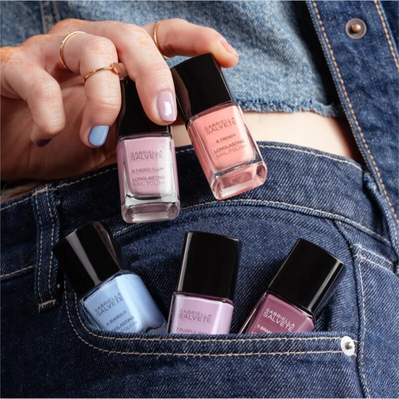 Gabriella Salvete Longlasting Enamel Denim Story dolgoobstojen lak za nohte odtenek 05 Brand New 11 ml