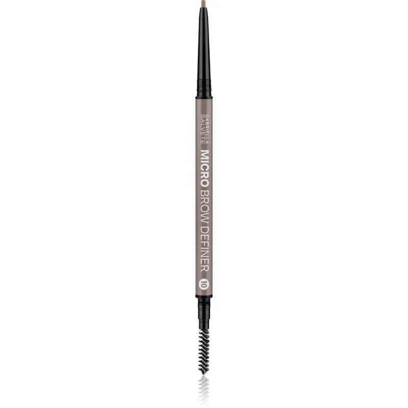 Gabriella Salvete Micro Brow Definer natančni svinčnik za obrvi s krtačko odtenek 10 0.08 g