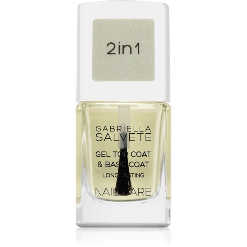 Gabriella Salvete Nail Care Top & Base Coat podlak in nadlak za nohte z gelasto teksturo 11 ml