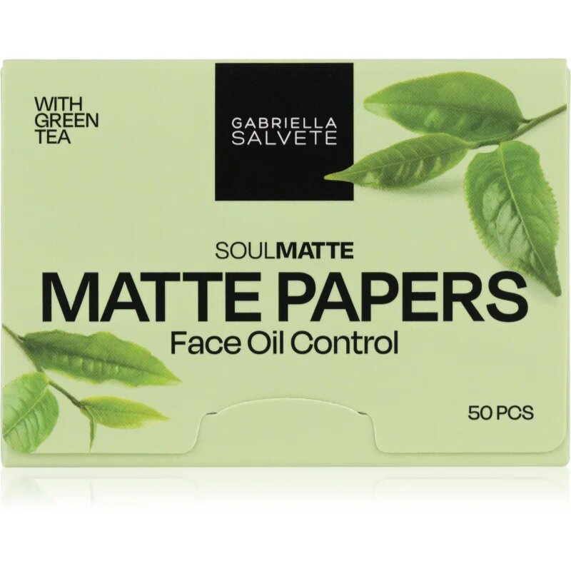 Gabriella Salvete SoulMatte Green Tea papirčki za matiranje z zelenim čajem 50 kos
