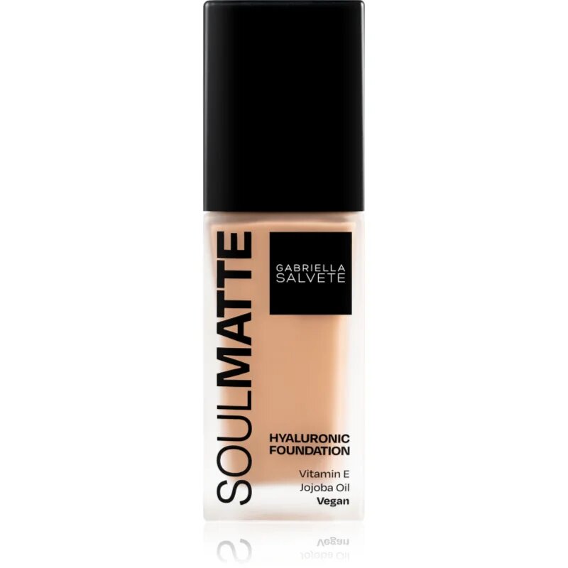 Gabriella Salvete SoulMatte Hyaluronic Foundation dolgoobstojen tekoči puder z mat učinkom odtenek 04W Golden Sand Warm 30 ml