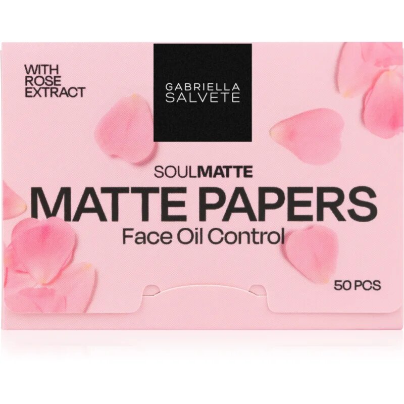 Gabriella Salvete SoulMatte Rose Extract papirčki za matiranje z vrtničnim oljem 50 kos