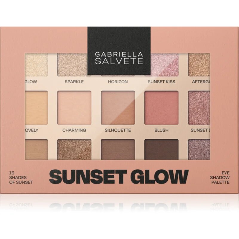 Gabriella Salvete Sunset Glow 15 Shades of Sunset paleta senčil za oči 15 g
