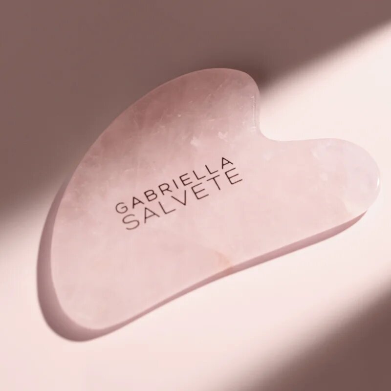 Gabriella Salvete Tools Gua Sha pripomoček za masažo za obraz vrsta Rose Quartz 1 kos