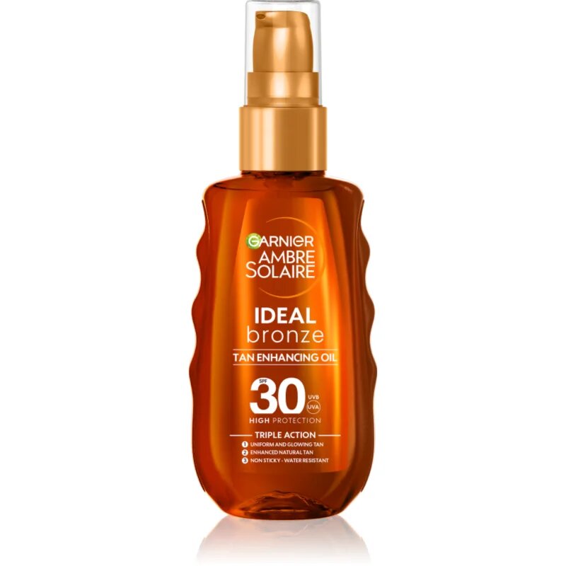 Garnier Ambre Solaire Ideal Bronze negovalno olje za sončenje SPF 30 150 ml