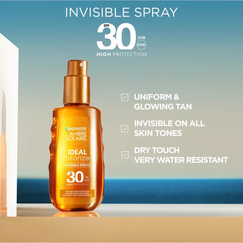 Garnier Ambre Solaire Ideal Bronze negovalno olje za sončenje SPF 30 150 ml