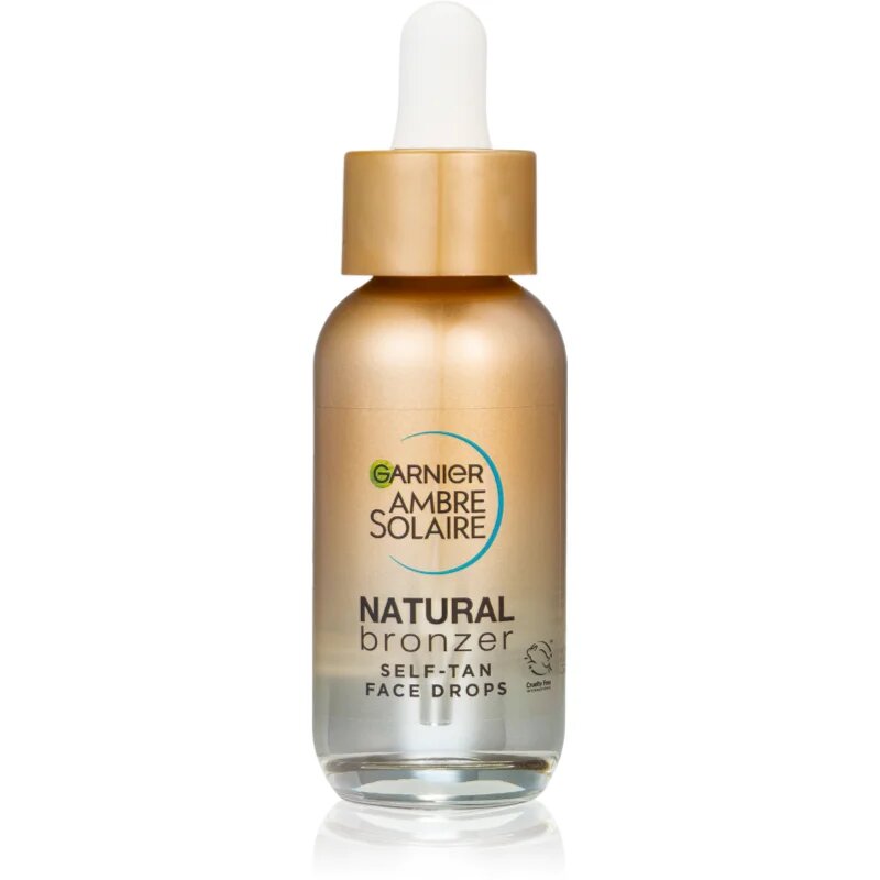 Garnier Ambre Solaire Natural Bronzer samoporjavitvene kapljice za obraz 30 ml