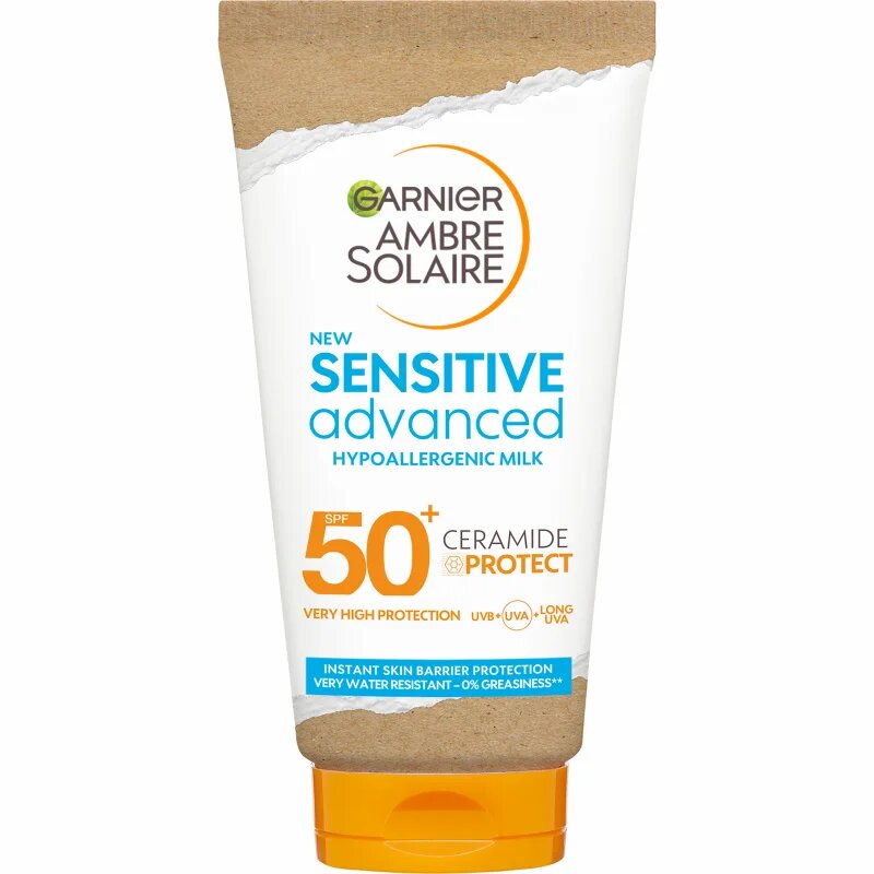 Garnier Ambre Solaire Sensitive Advanced otroška zaščitna krema SPF 50+ 50 ml