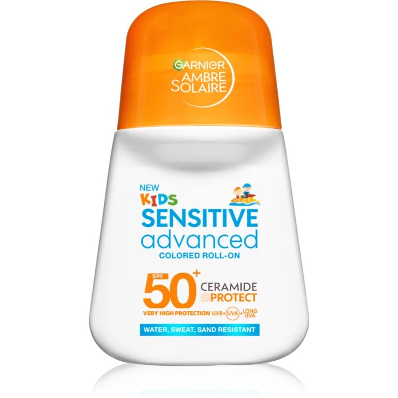 Garnier Ambre Solaire Sensitive Advanced otroški losjon za sončenje roll-on SPF 50+ 50 ml