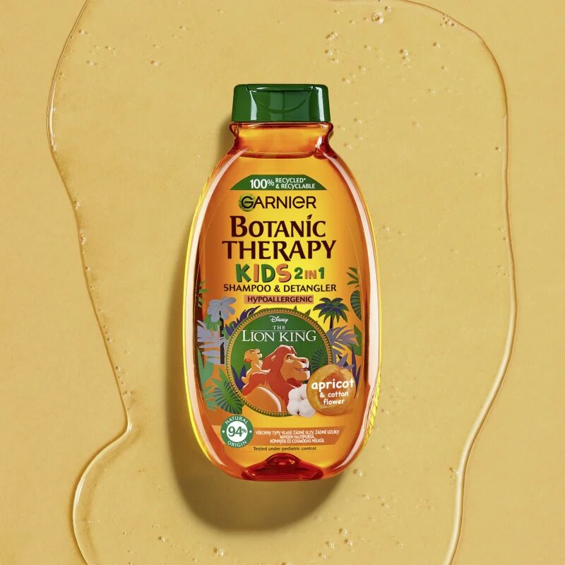 Garnier Botanic Therapy Disney Kids šampon in balzam 2 v1 za lažje razčesavanje las za otroke 400 ml