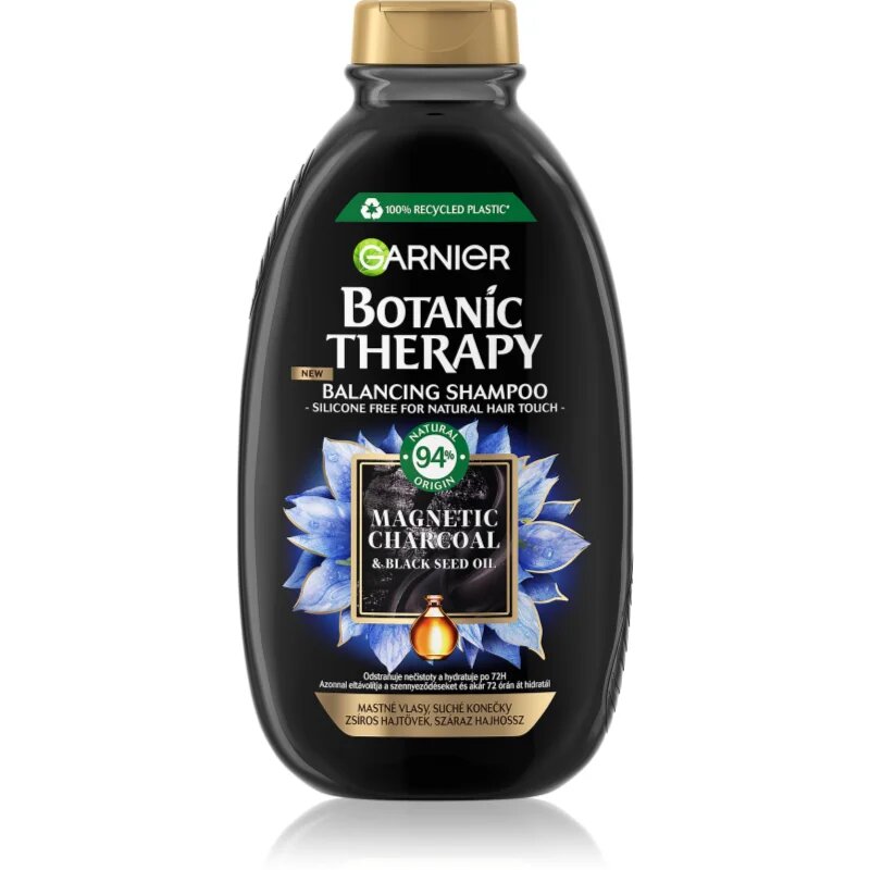 Garnier Botanic Therapy Magnetic Charcoal šampon za mastno lasišče in suhe konice las 400 ml
