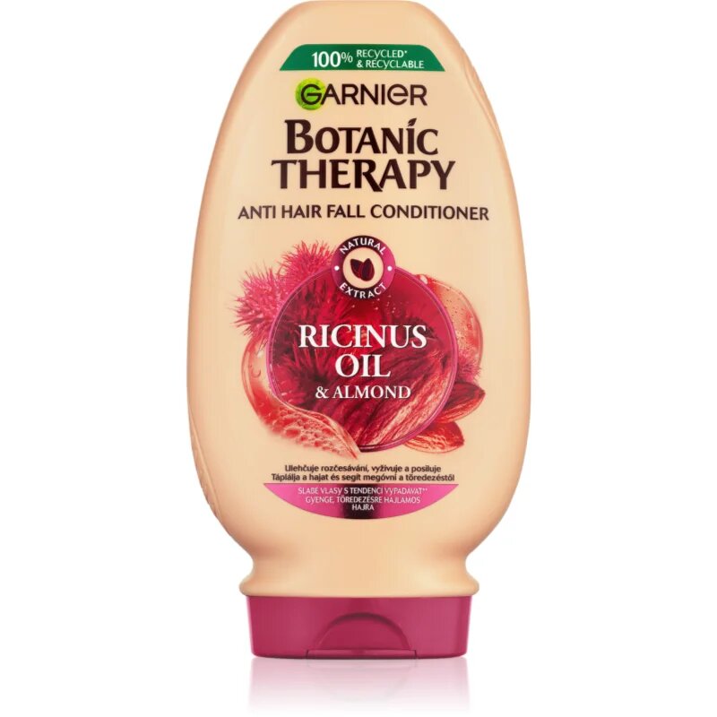 Garnier Botanic Therapy Ricinus Oil krepilni balzam za oslabljene lase ki so nagnjeni k izpadanju 200 ml