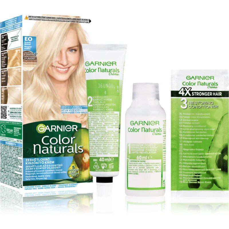 Garnier Color Naturals Creme barva za lase odtenek E0 Super Blonde 1 kos