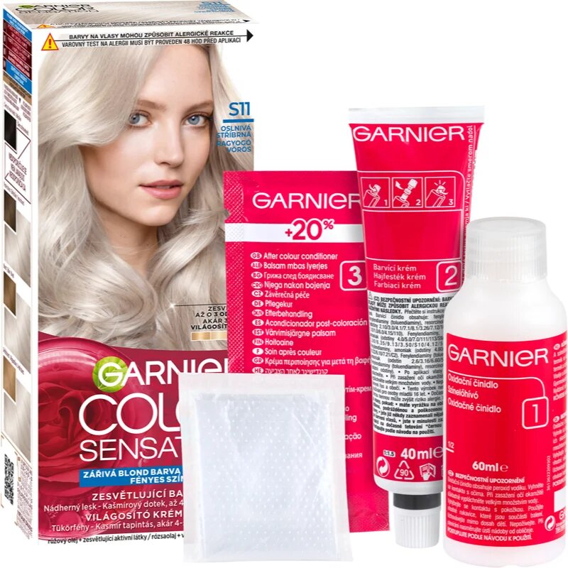 Garnier Color Sensation barva za lase odtenek S11 Ultra Smoky Blonde 1 kos