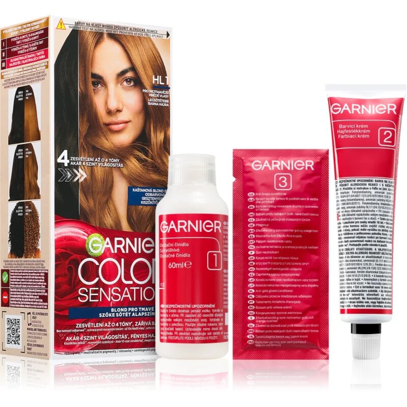 Garnier Color Sensation barva za lase za posvetlitev las odtenek HL1 Black Hair 1 kos