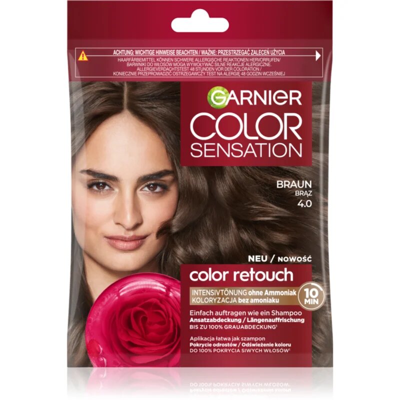 Garnier Color Sensation šampon za toniranje za lase odtenek 4.0 Brown 1 kos