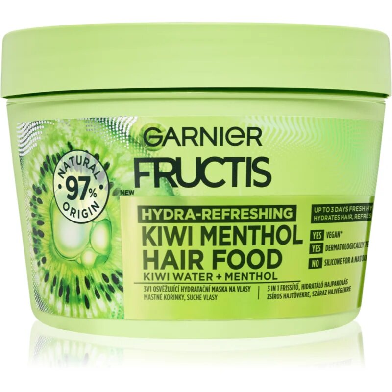 Garnier Fructis 3 in 1 osvežujoča vlažilna maska za lase z vonjem 400 ml