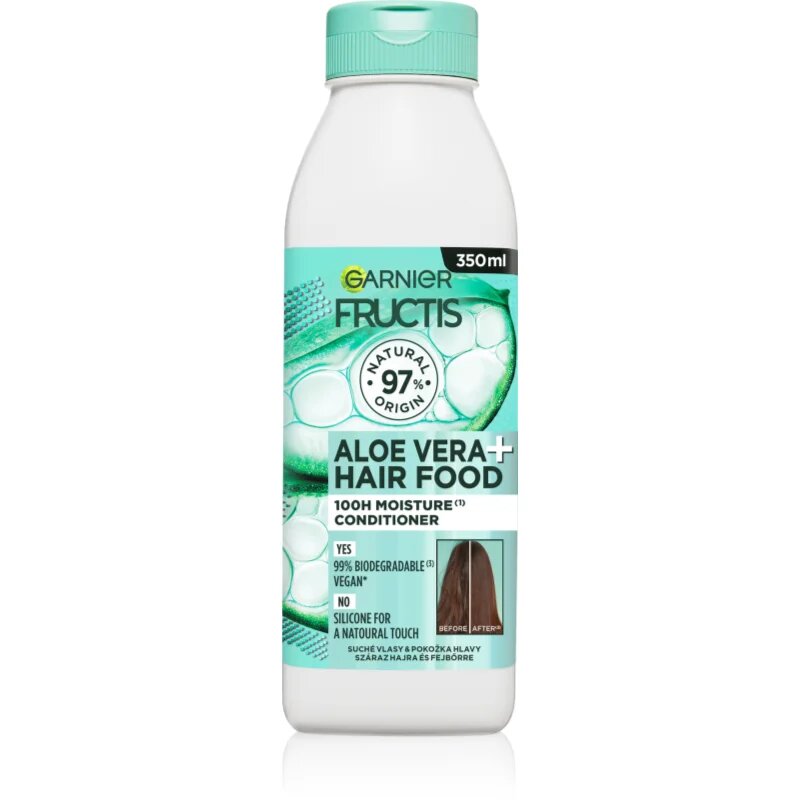 Garnier Fructis Aloe Vera Hair Food vlažilni balzam za normalne do suhe lase 350 ml
