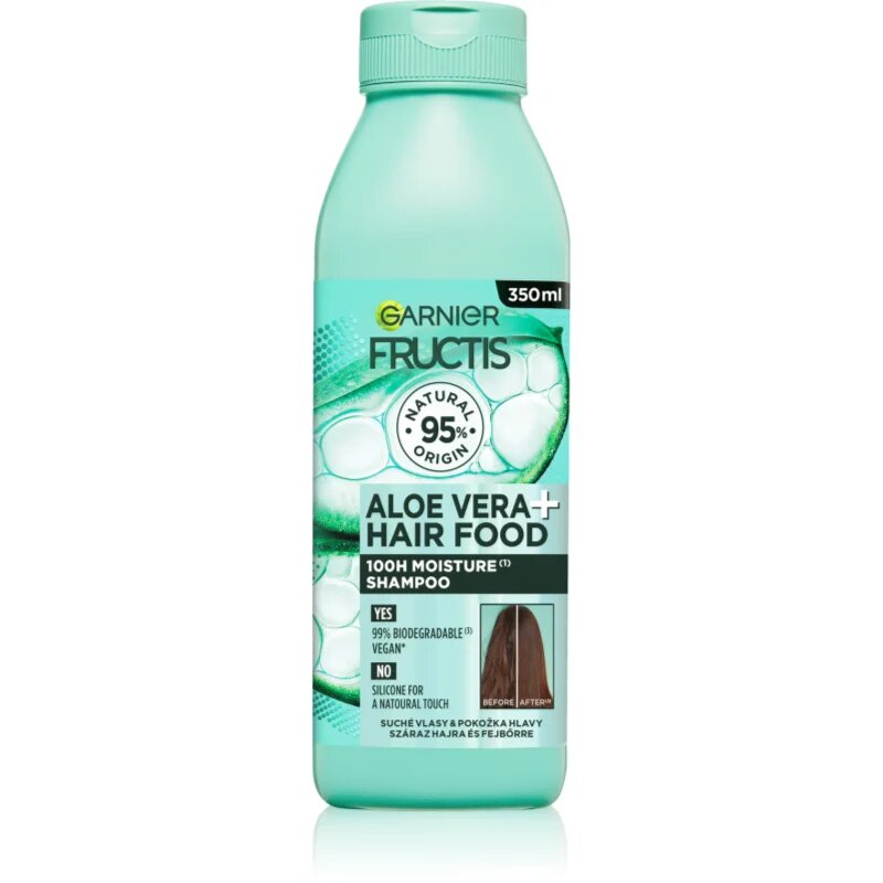 Garnier Fructis Aloe Vera Hair Food vlažilni šampon za normalne do suhe lase 350 ml