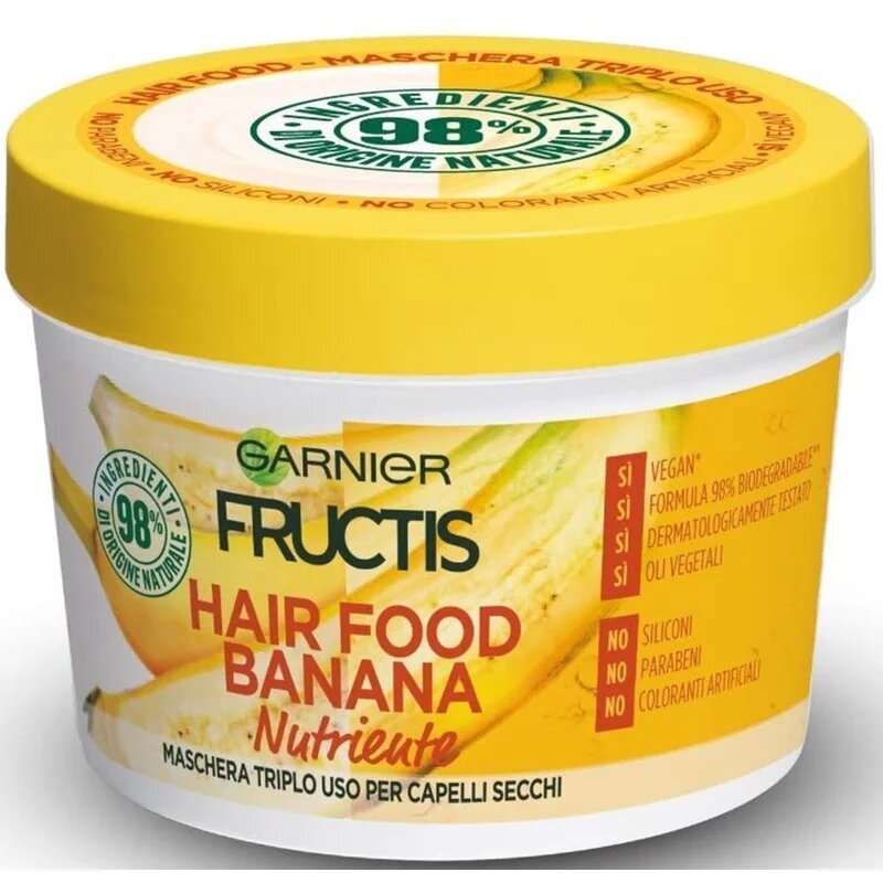 Garnier Fructis Banana Hair Food hranilna maska za suhe lase 390 ml