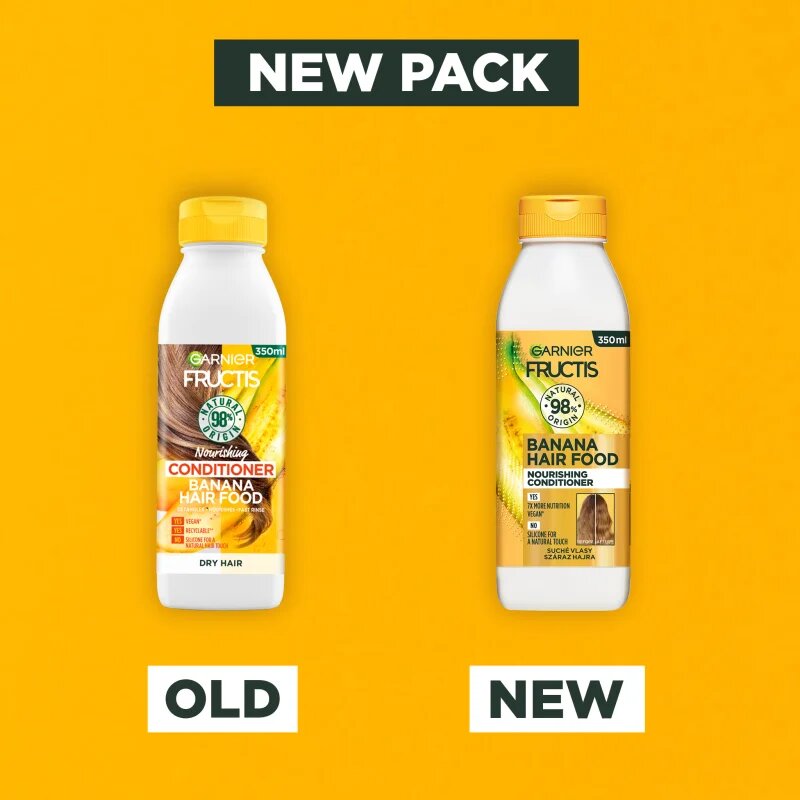 Garnier Fructis Banana Hair Food hranilni balzam za suhe lase 350 ml