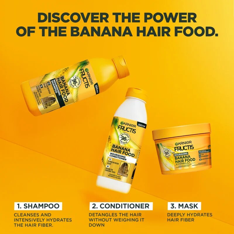 Garnier Fructis Banana Hair Food hranilni balzam za suhe lase 350 ml