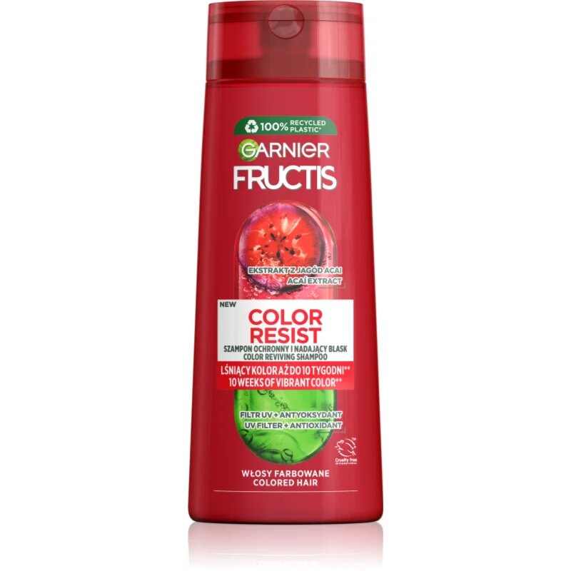 Garnier Fructis Color Resist šampon za okrepitev las za barvane lase 250 ml