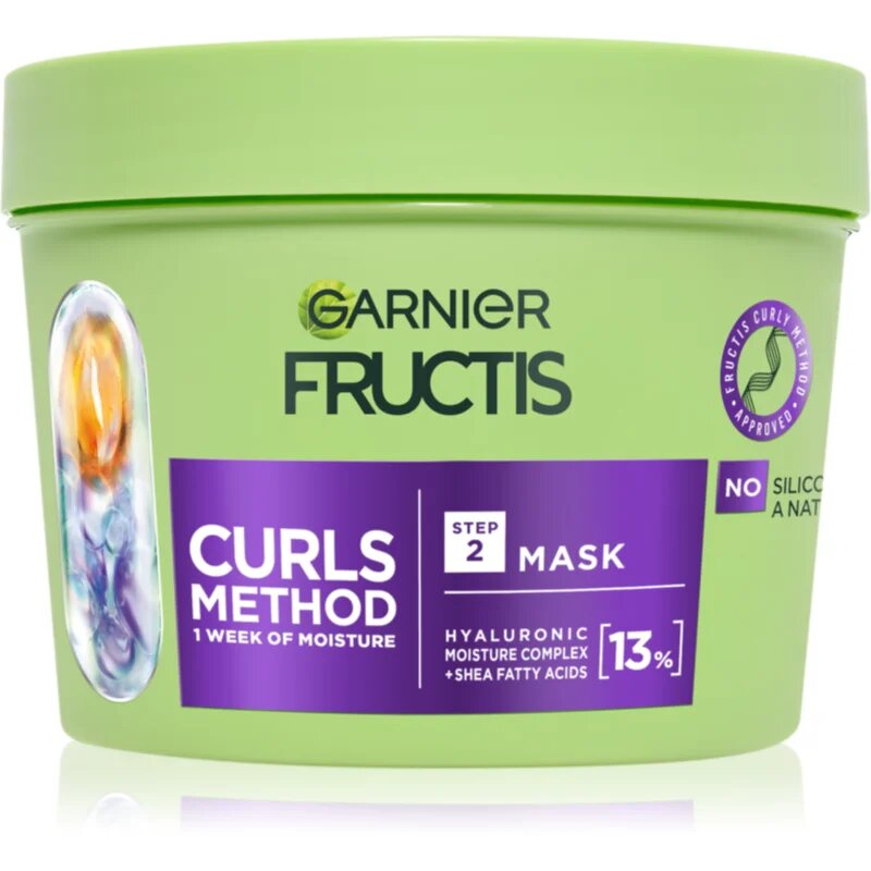 Garnier Fructis Curls Method vlažilna maska za lase za valovite in kodraste lase 370 ml