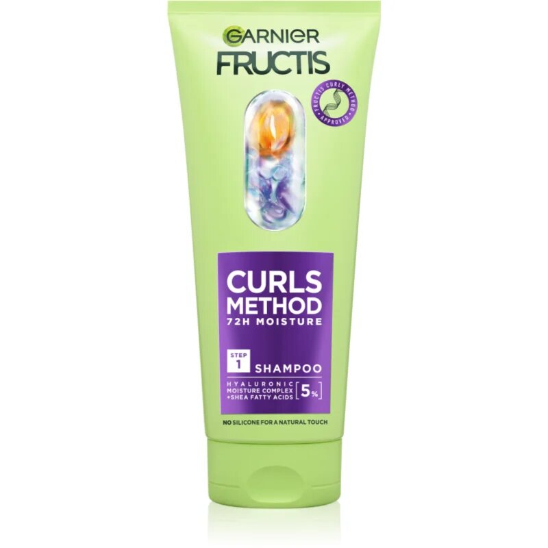 Garnier Fructis Curls Method vlažilni šampon za valovite in kodraste lase 200 ml